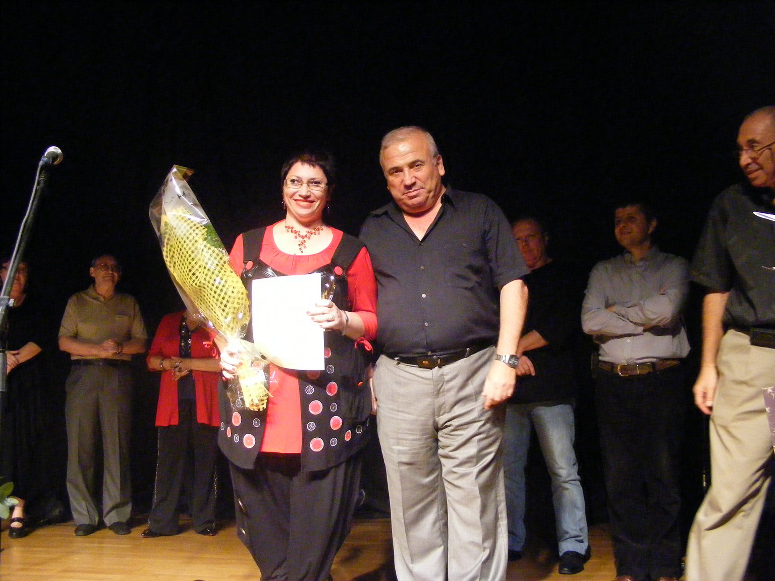Людмила Чеботарева и Борис Гитерман, председатель Городской Компании по культуре, вице-мэр Ашдода(Израиль)